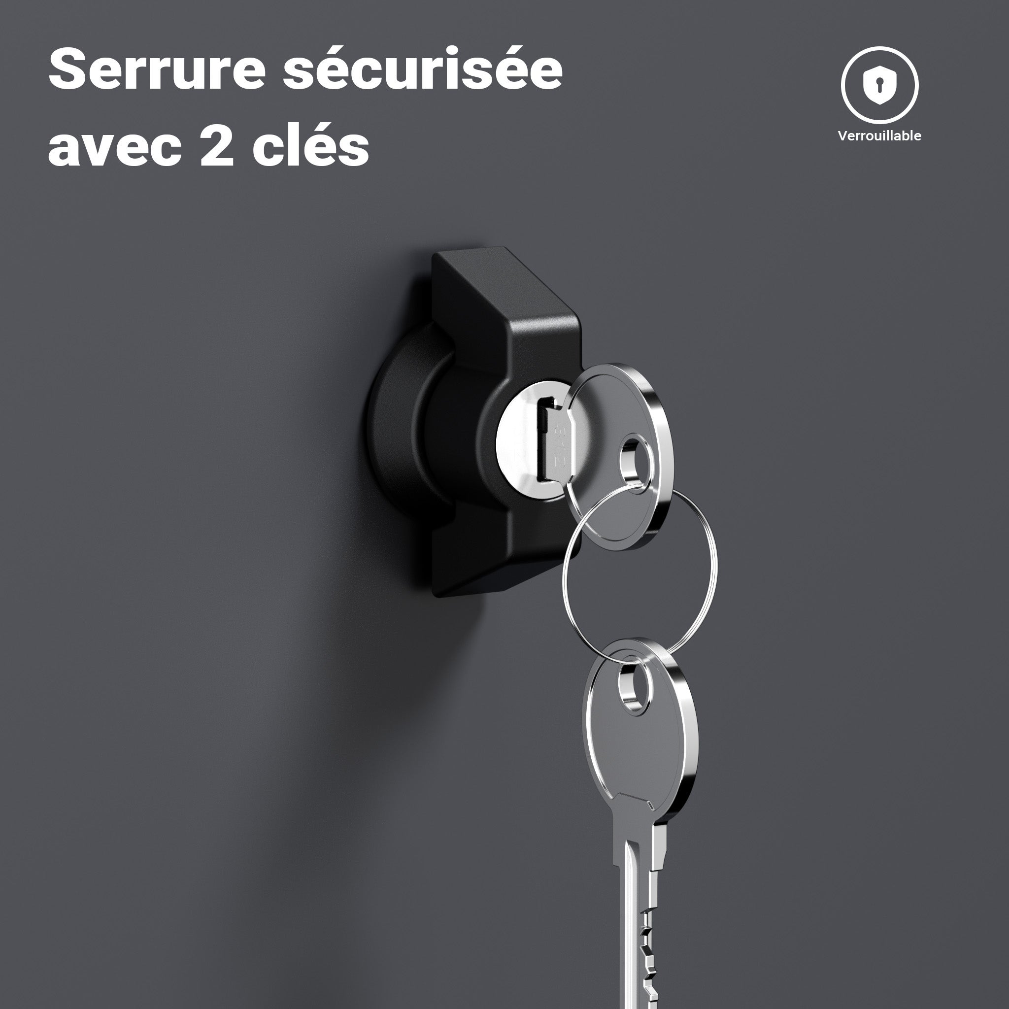 Boîte à colis anthracite 410 x 385 x 720 mm, boîte à colis pour la maison, réception privée de colis et petits colis, boîte aux lettres sur… Wiltec... - 7