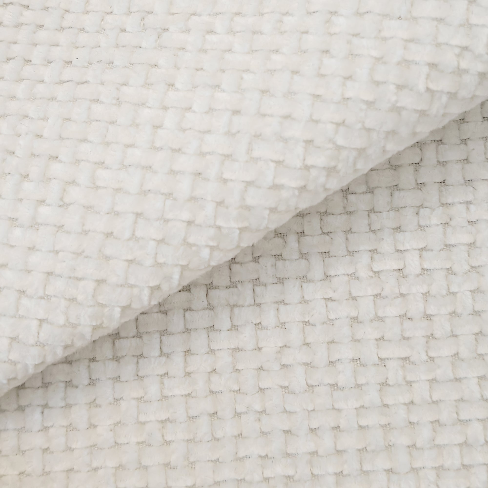 Canapé d’angle 4 places avec mousse haute densité et sans montage, canapé salon avec assise confortable, en tissu chenille blanc, 266x168x85 cm - 9