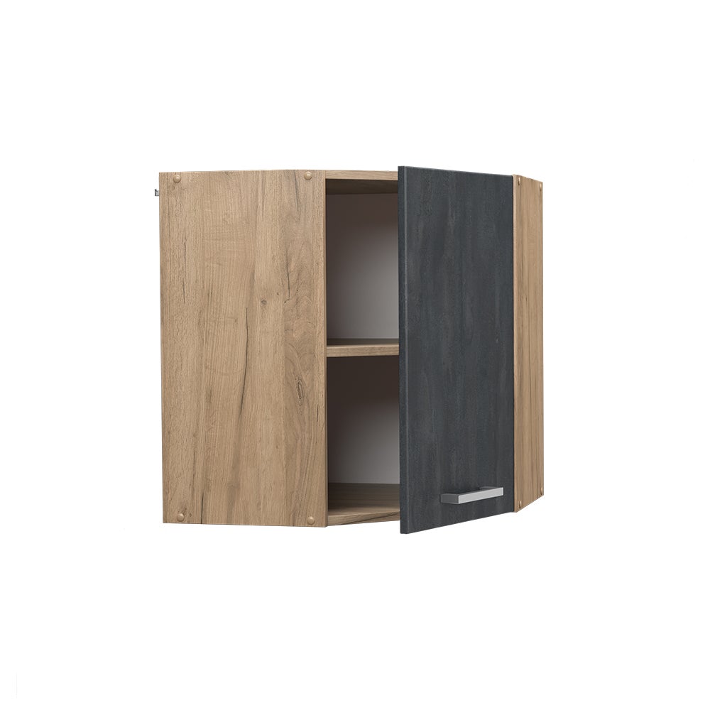 Vicco Elément haut de cuisine R-Line, Béton noir, 57cm - 4