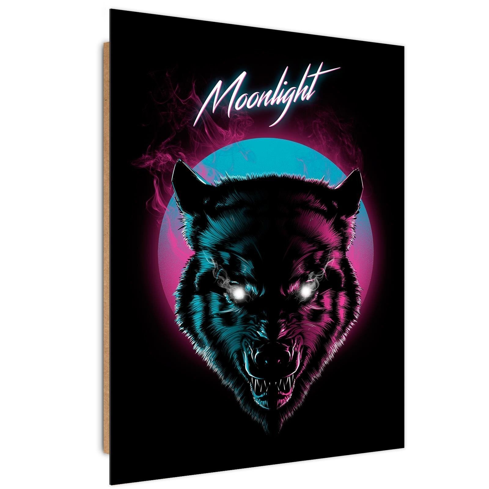 Tableau loup enragé 40 x 60 cm Leroy Merlin