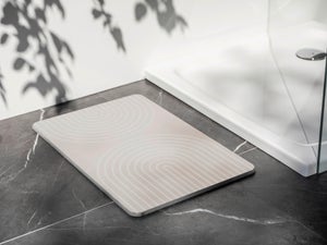Tappetino Da Bagno In Microfibra Ciniglia MSV 40x60 Cm – Antiscivolo, Lavabile, Colore Lavanda, Moderno E Assorbente