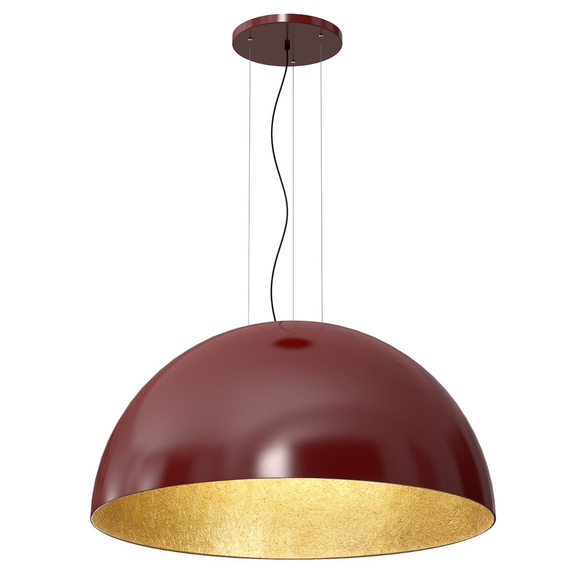 Lampa wisząca Compo burgundowo-złota 1xE27x15W wym: 150 x 100 x 100 cm kompozyt Luminex