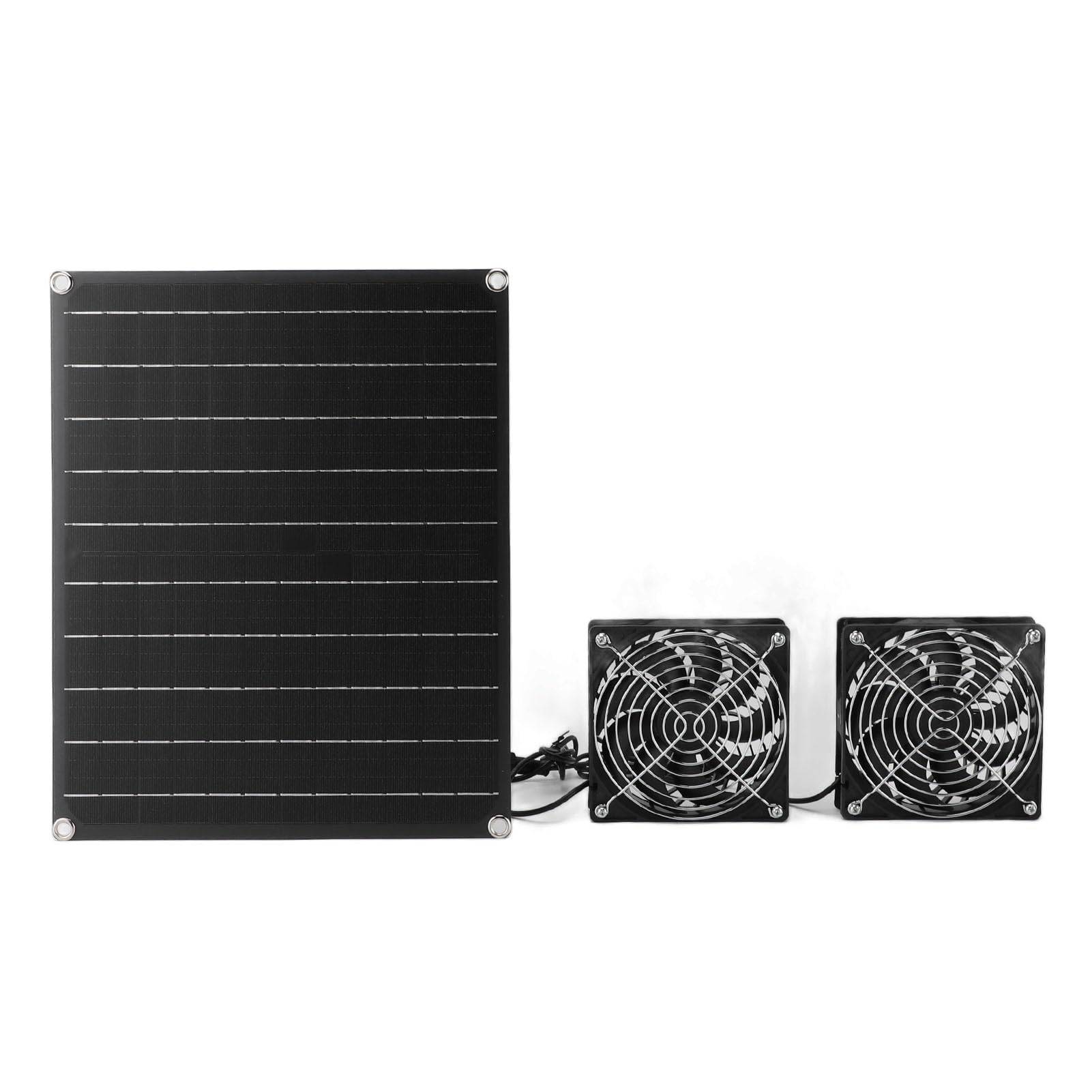 Exaustor Solar IPX7 À Prova D'Água Monocristalino 15W 12V Painel Solar Ventilador de Ventilação Galinheiro Casa de Animais de Estimação Estufa - 2