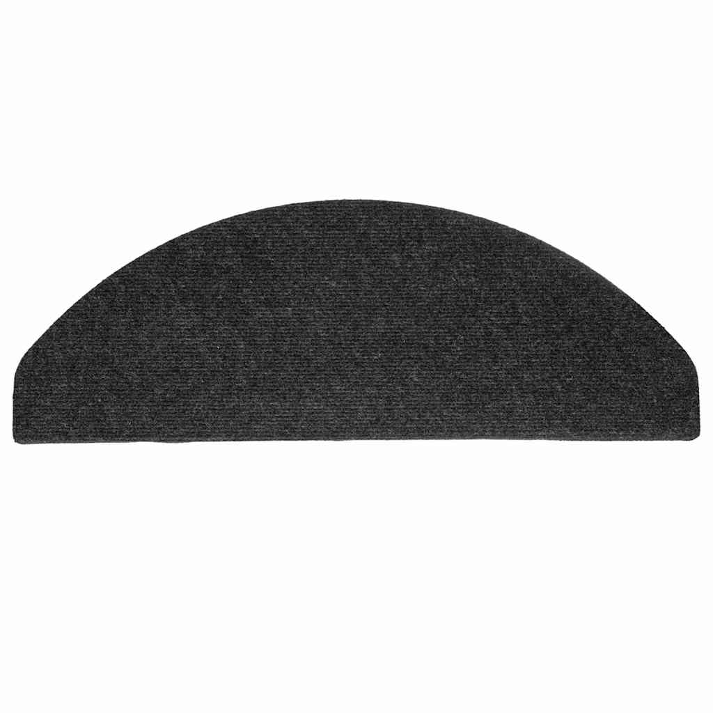 vidaXL Tapis d'escalier auto-adhésifs 20 pcs noir 65x22,5x3,5 cm - 6