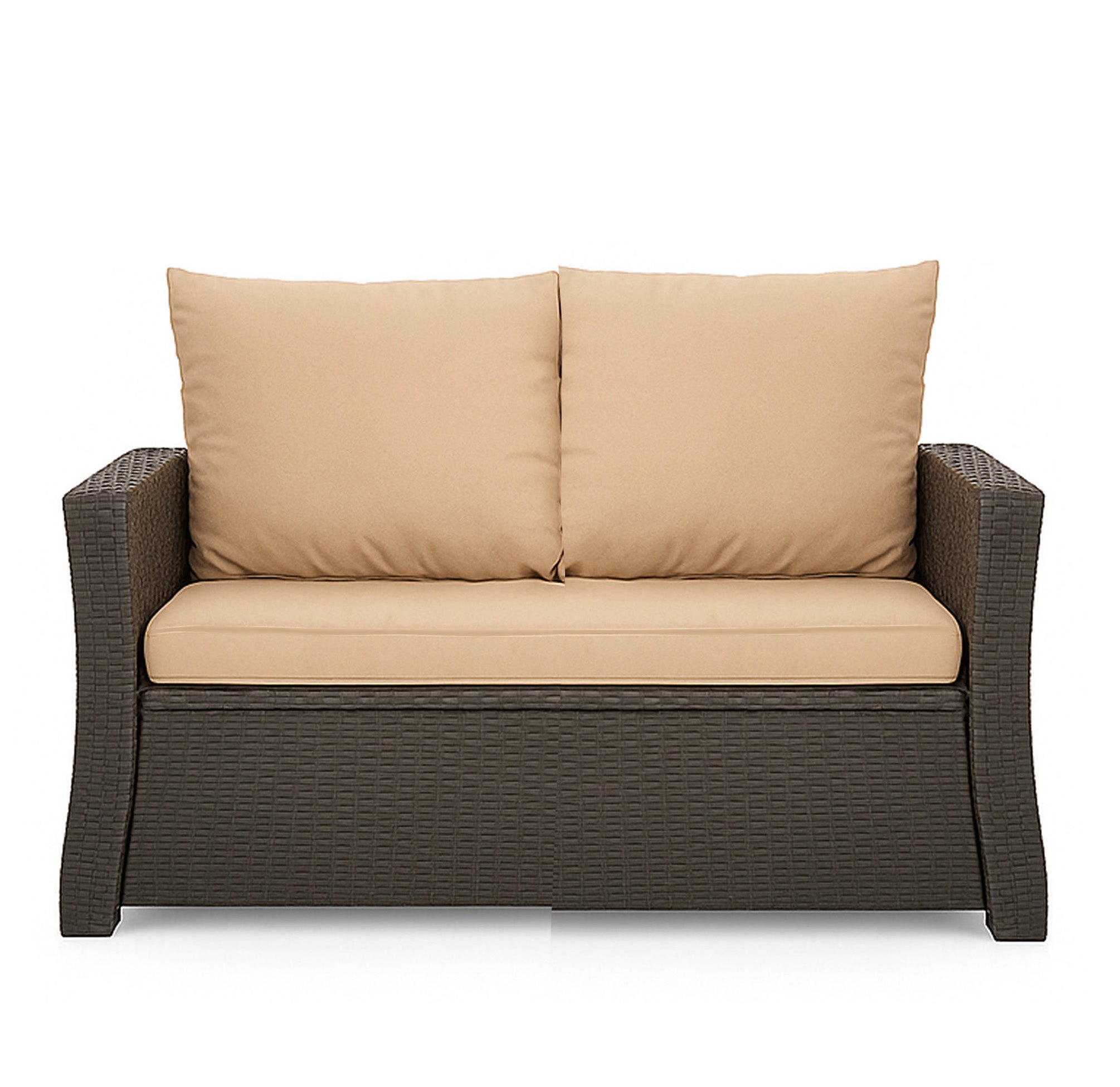 Poduszka ogrodowa na sofę rattanową 120x60x50cm poduszka na meble rattanowe beżowa, poduszka na balkon taras, poduszki na meble ogrodowe