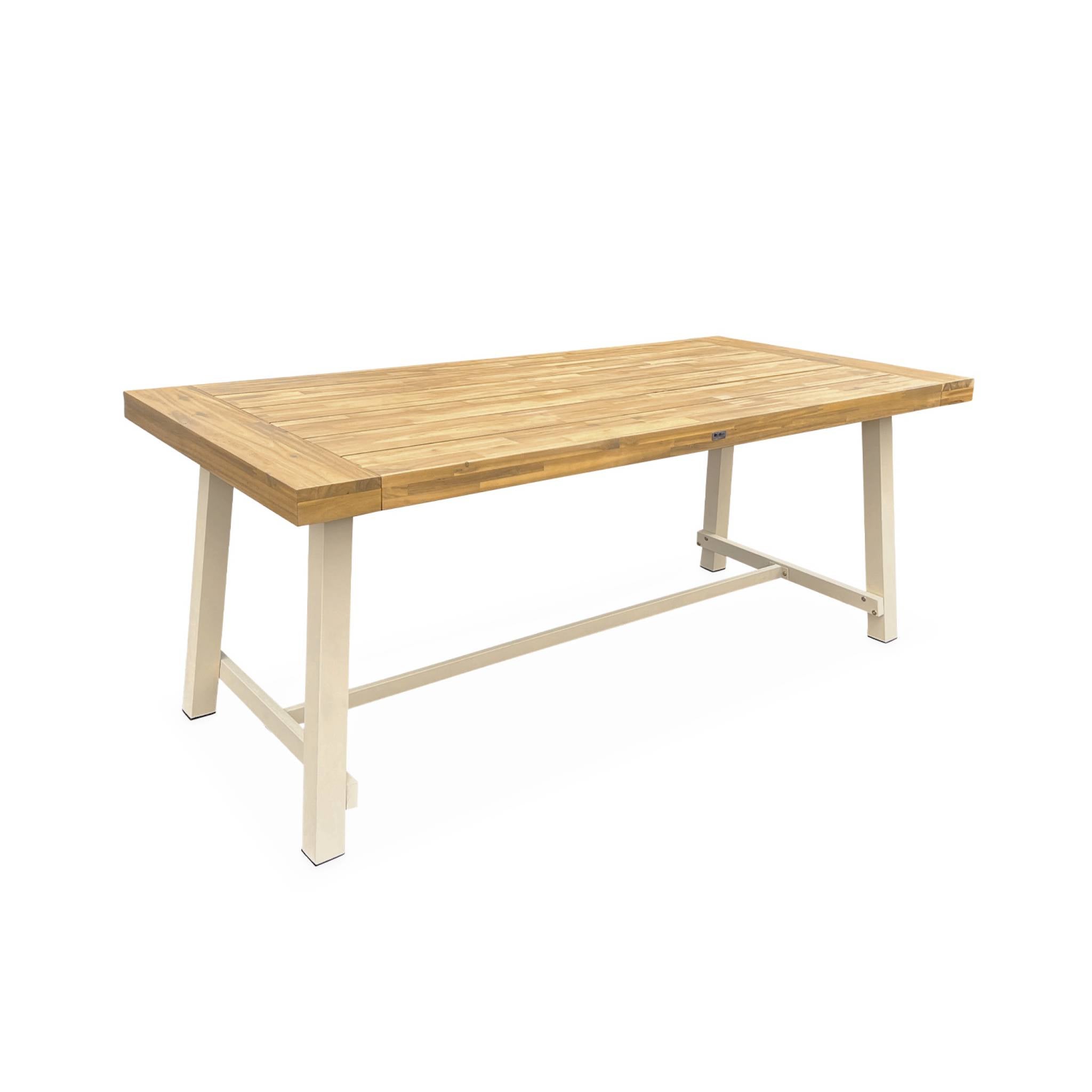 Plateau De Table En Bois De Teck 80x80 Cm - Pour Extérieur/intérieur, Bars, Restaurants, Usage Intensif