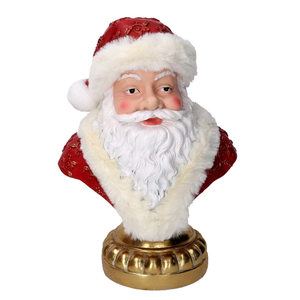 Ornamento Di Natale In Resina Con Stampelle E Cappello Di Babbo Natale - Altezza 10 Cm