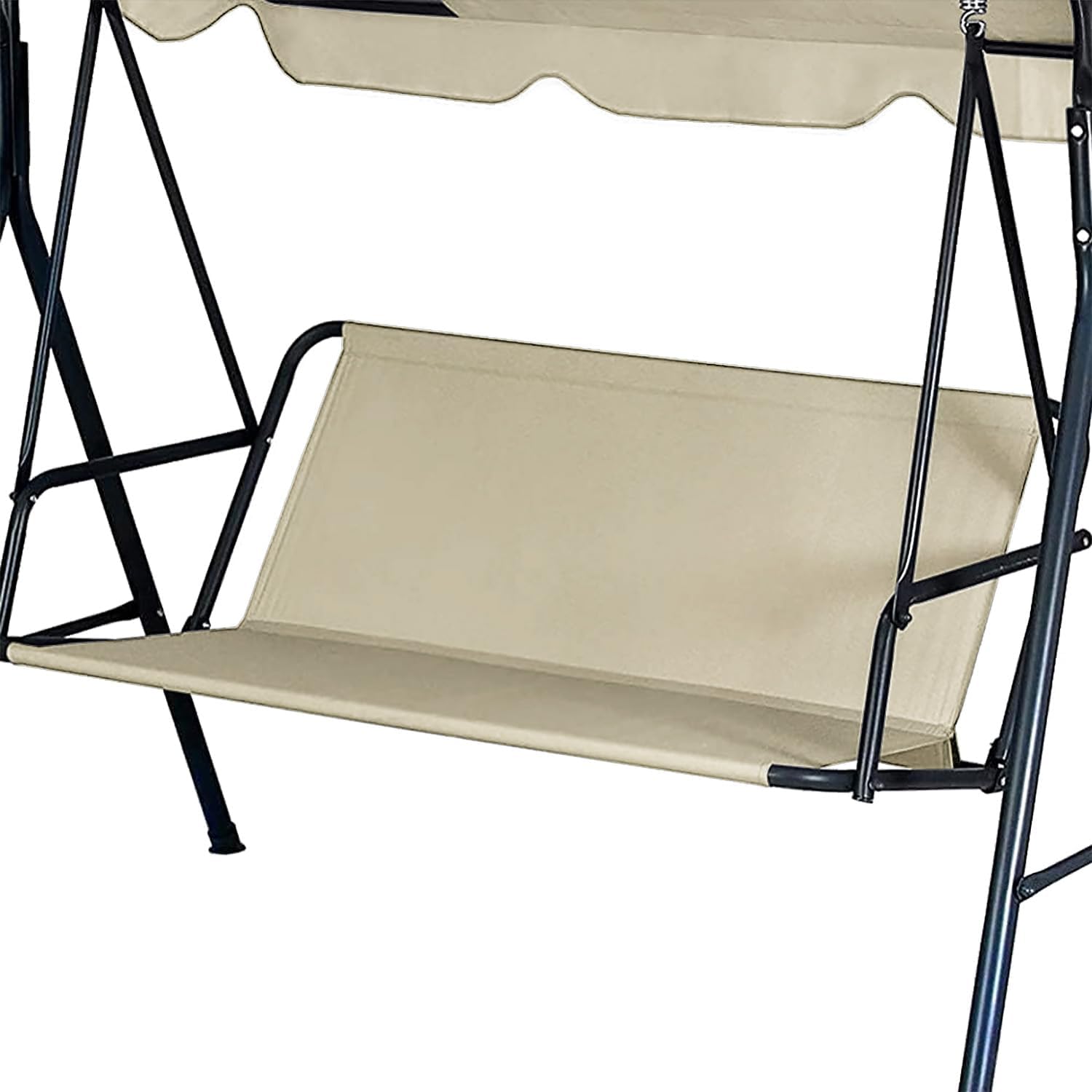 Pokrowiec na huśtawkę, tkanina Oxford 600D, wodoodporny i pyłoszczelny, na taras, balkon i do ogrodu (148 x 50 x 50 cm, kolor ecru)
