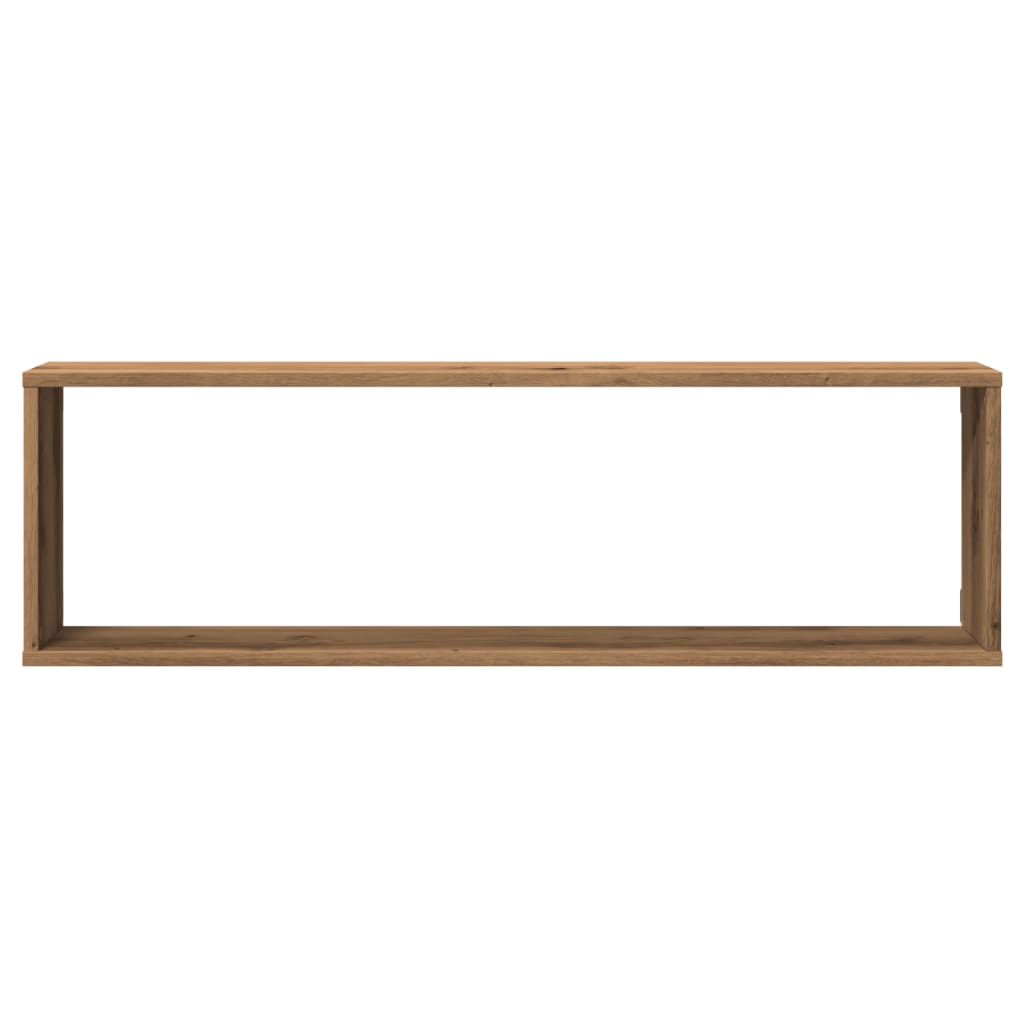Étagères cube murales 2 pcs chêne artisanal bois ingénierie - COMFORTXL - 5