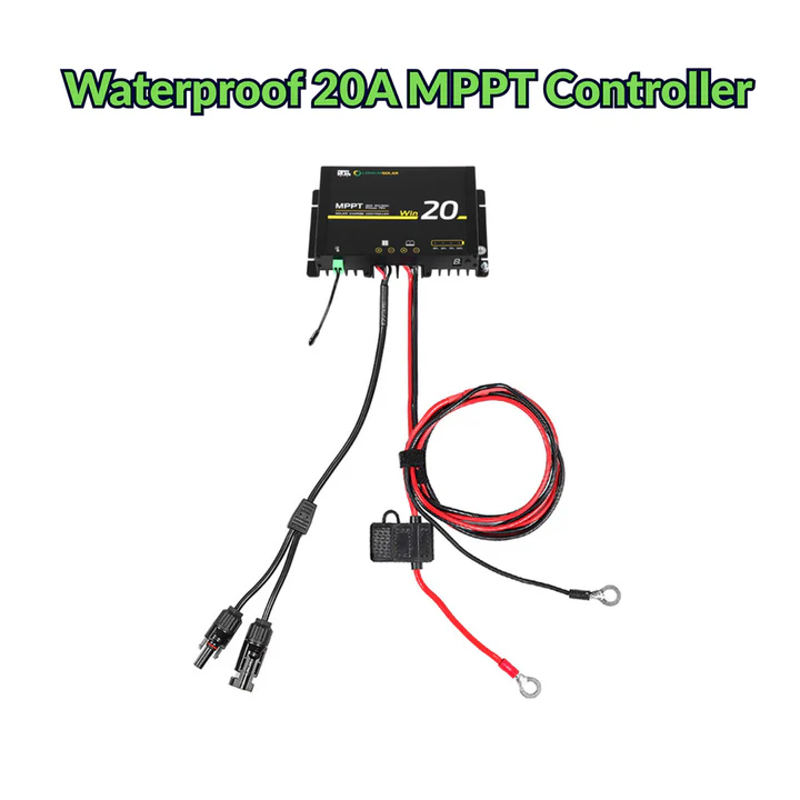 Panneau solaire flexible Lensun 300W avec contrôleur MPPT 20A pour Alu-Cab RT-4S camping-car 4x4 - 2