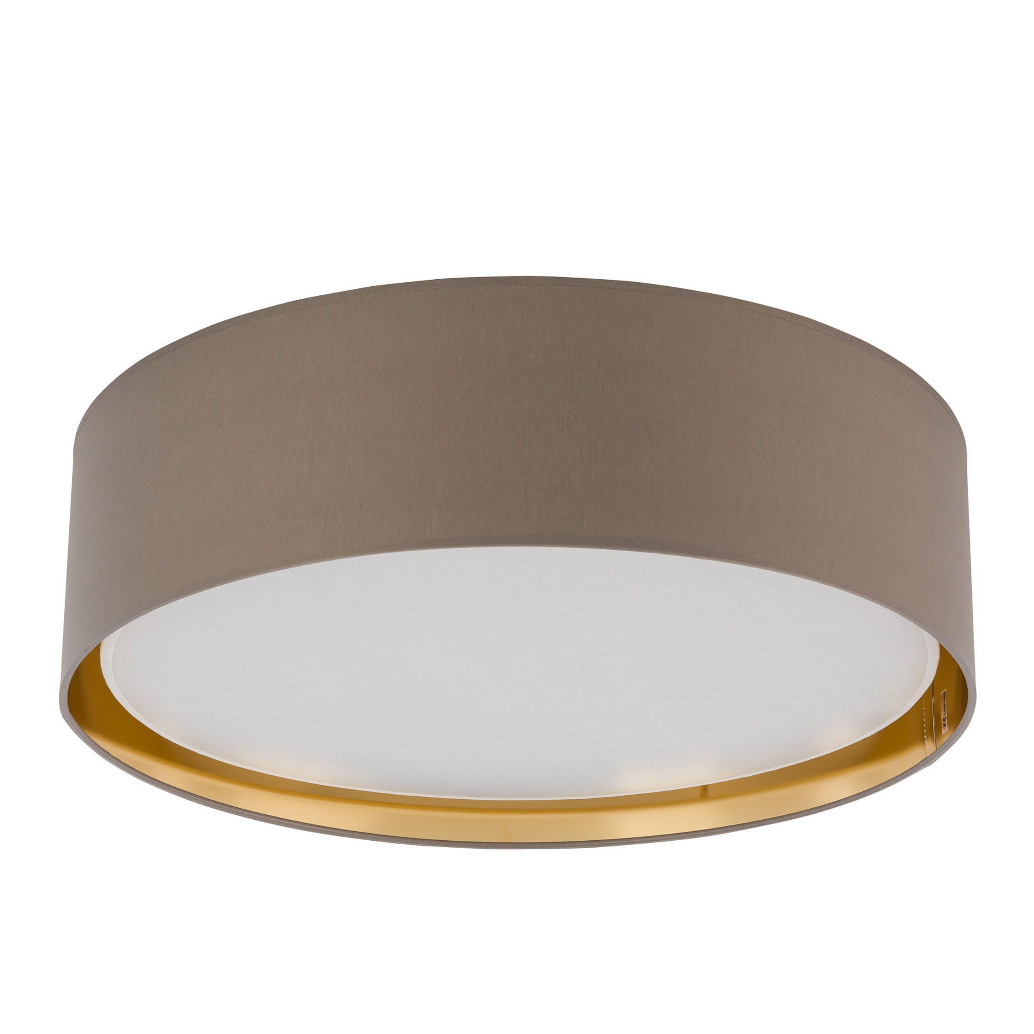 Plafon Bilbao okrągły biało-beżowy-złoty 4xE27x15W wym: 17 x 60 cm IP20 tkanina TK Lighting