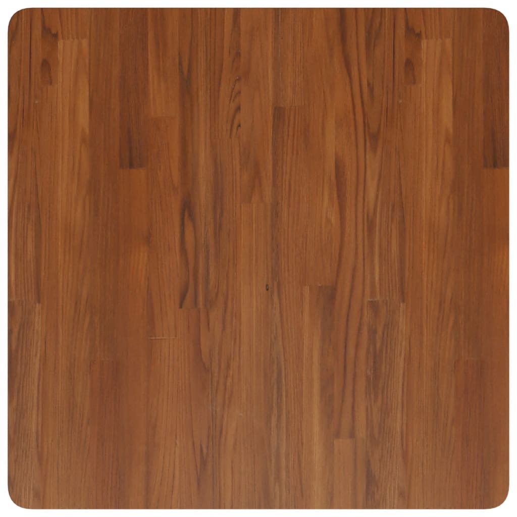Tablero de mesa cuadrada madera roble marrón oscuro 70x70x4 cm- comfortxl