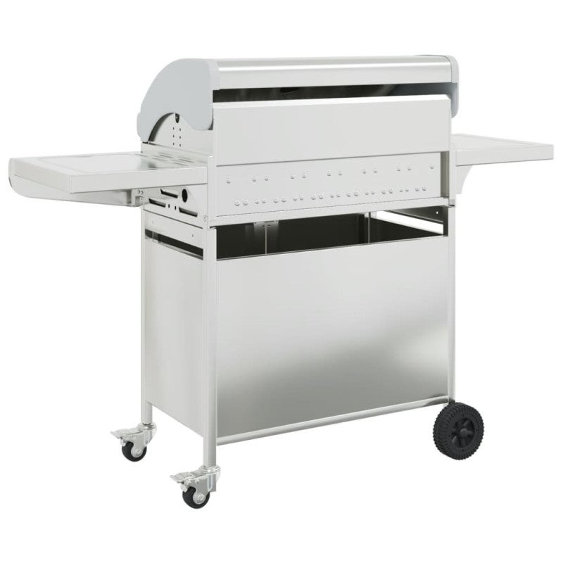 Barbecue à gaz avec 7 brûleurs argent acier inoxydable - 5