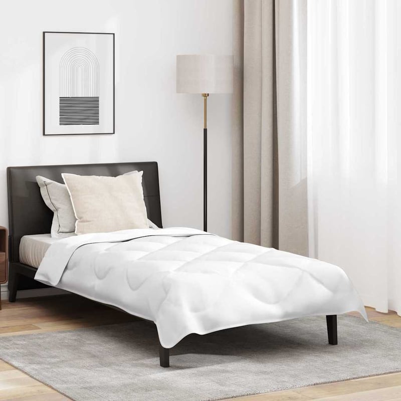 Kołdra z poduszką 2 pcs Biały Mikrofibra vidaXL