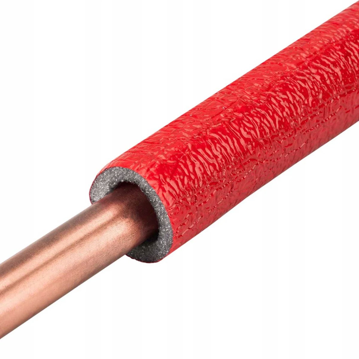 15mm Espuma Polietileno Vermelha Isolamento Tubos 10m Rolo 6mm Espessura - 3