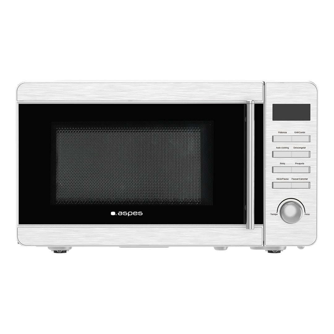 Microondas Aspes AMW2701DGX 20L 700W con Grill 8 Programas Inox - Imagen 2