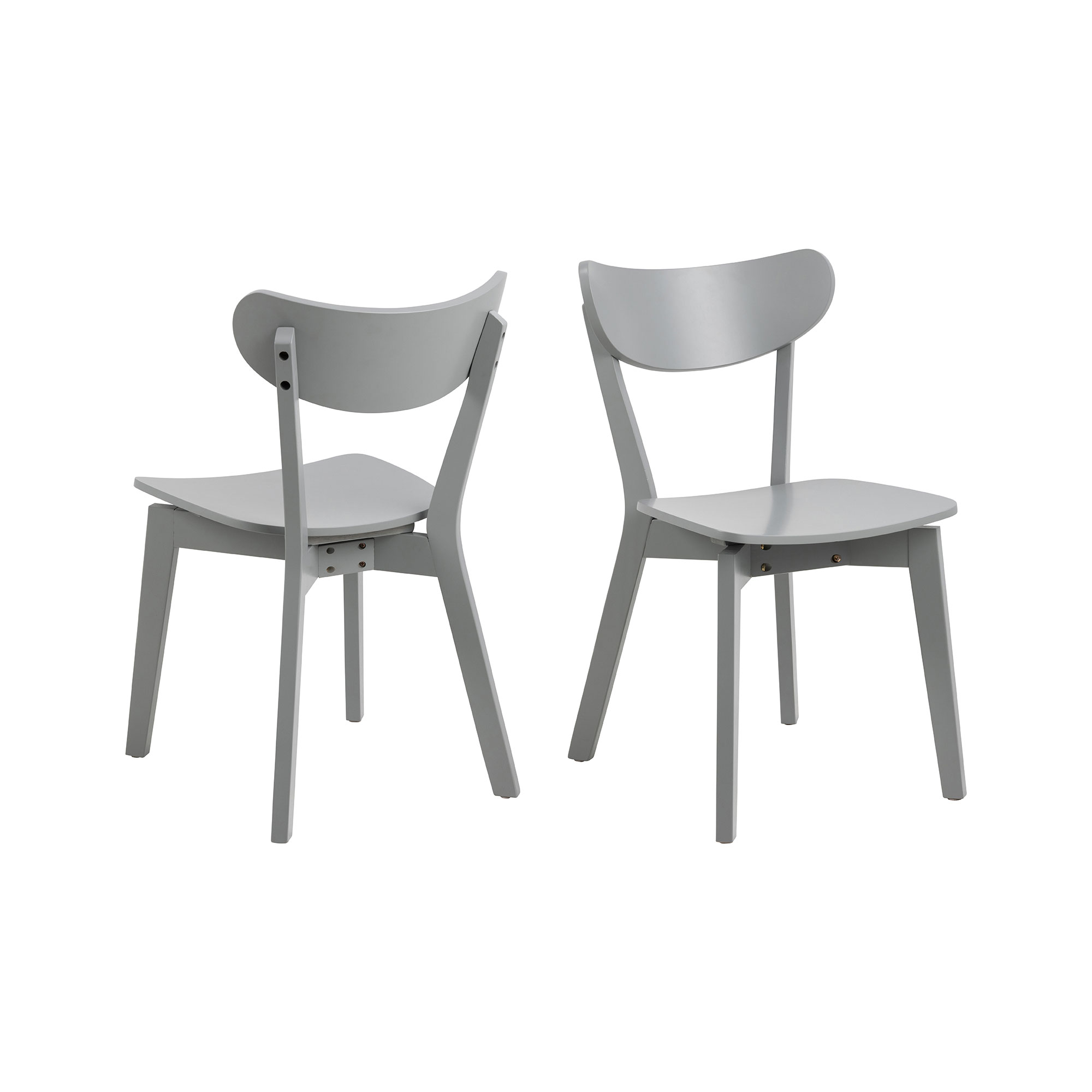 Roxby krzesło stołowe drewno szare.