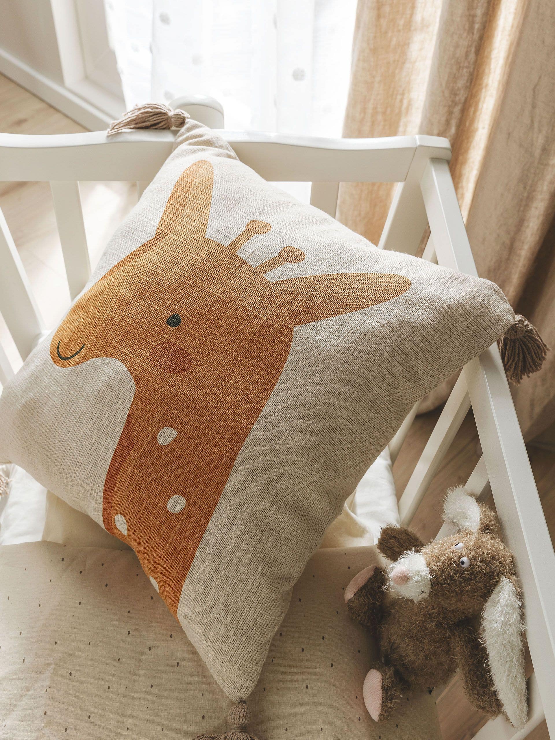 BENUTA - Housse de coussin Savannah jaune 40x40 cm - 3