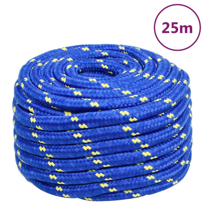 Corde De Travail Noire 20 Mm 25 M En Polypropylène - Cordage Résistant 4.14KG Pour Construction Et Usage Général