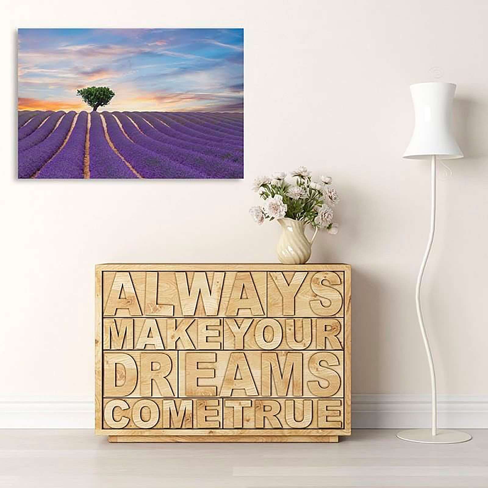 Tableau champ de lavande - 80 x 60 cm - 4