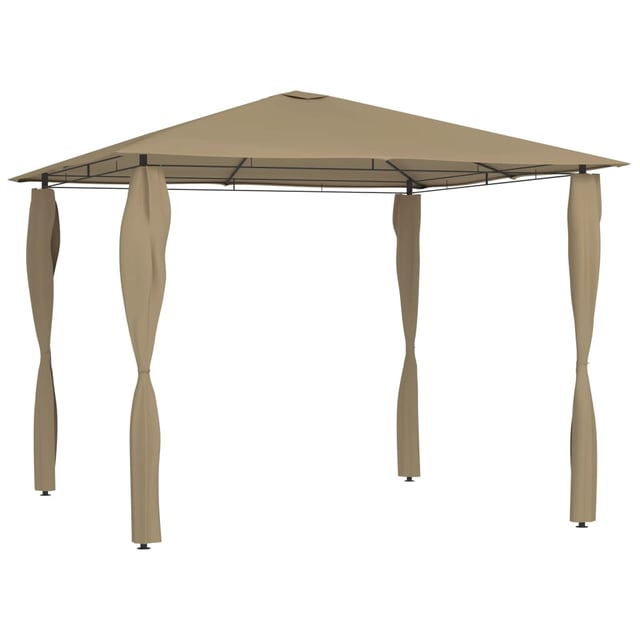 Gazebo da Giardino | Gazebo da Esterno con Montanti Rivestiti 3x3x2,6 m Talpa 160 g/m² CFW16823