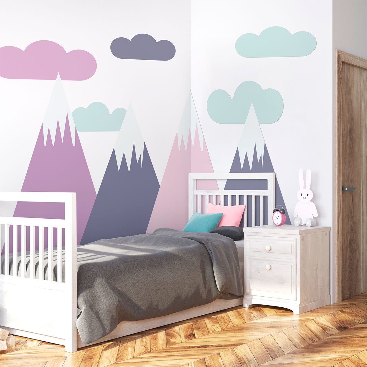Adesivo bambino di montagna scandinavo simka - Sticker adesivo - adesivi murali - 90x135cm - 3