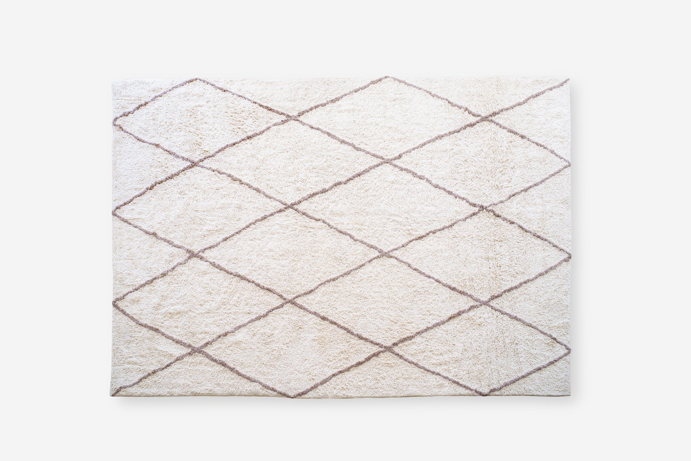 Dywan bawełniany 160x230 cm biały i beżowy – Miękki, elegancki i naturalny