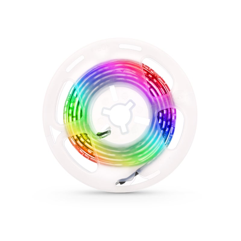 Taśma LED do Obudowy Komputera, Elastyczna Taśma RGB, 5V Oświetlenie Tła Ekranu TV Biurko, USB, Kontrola 3 Przyciskami, 0.5M