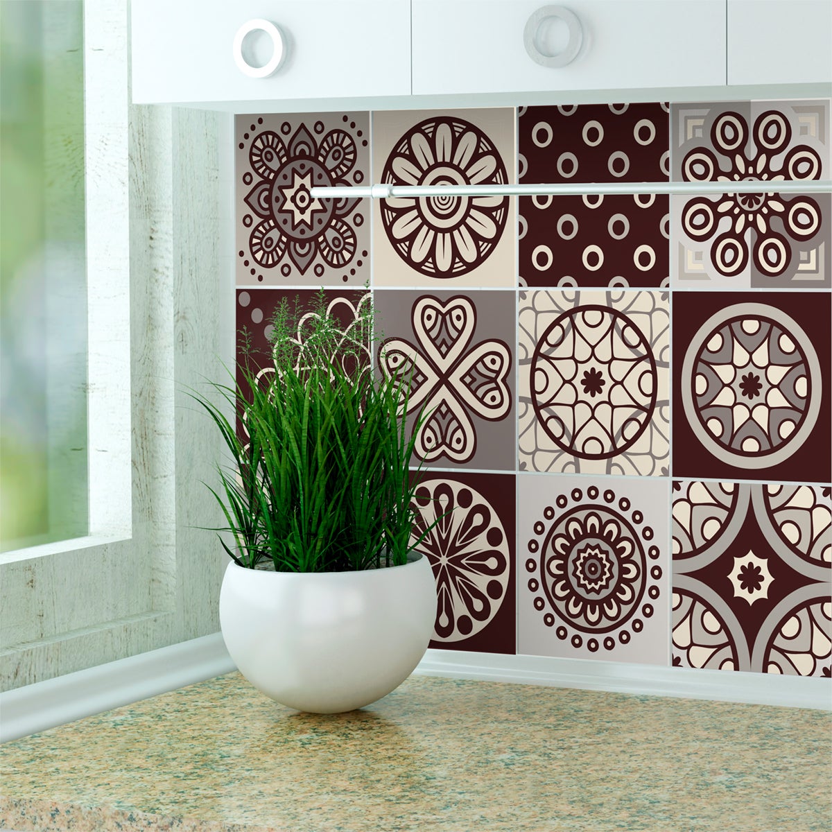 12 adesivo piastrelle azulejos Pisco - Sticker adesivo - adesivi murali - 12stickers15x15cm - 4