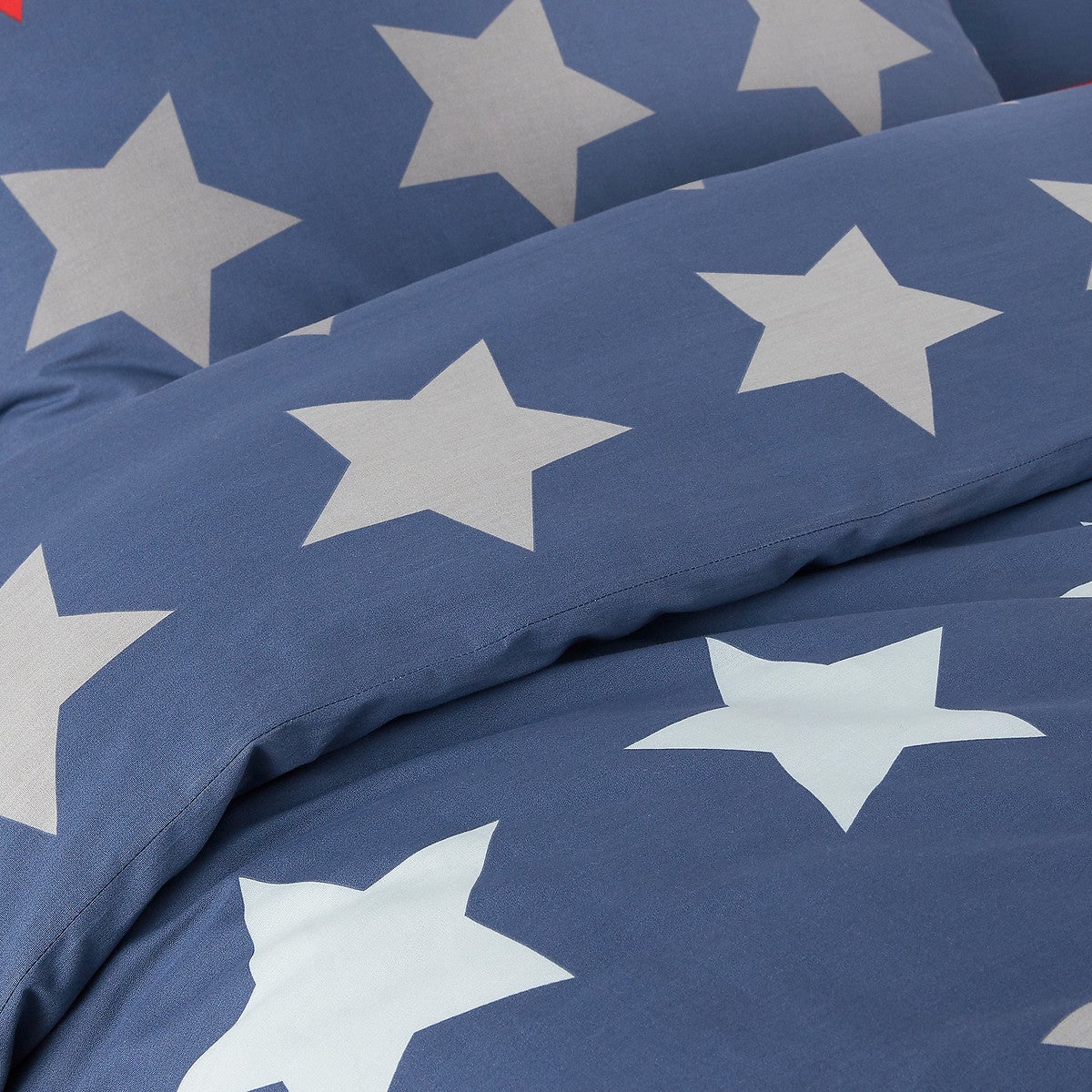 Housse de couette coton, Stars - Bleu - 260 x 240 cm - 2