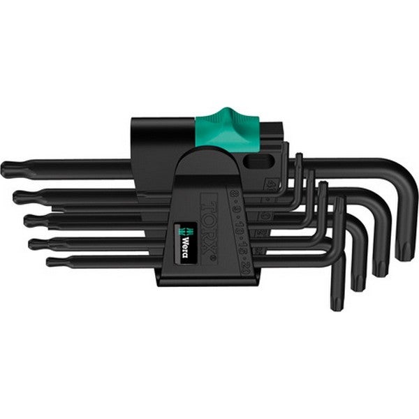 Wera 9-częściowy zestaw kluczy kątowych 967 PKL/9 Torx BlackLaser - 024242