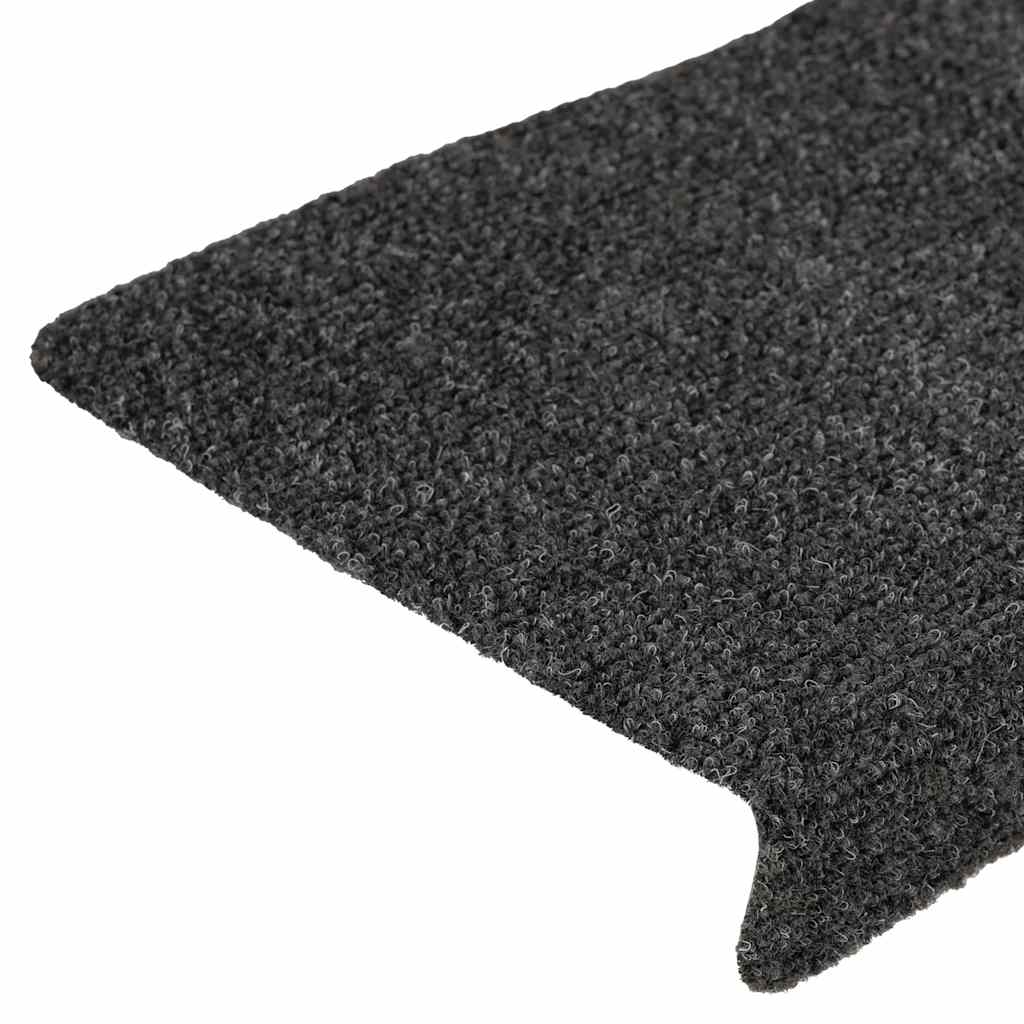 Tapis d'escalier autocollant 30 pcs | Paillasson d'escalier | Tapis de marche anthracite 65x21x4 cm CFW989377 - 6