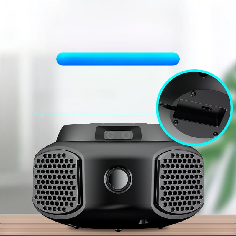 Répulsif à insectes à ultrasons intelligent, adapté à une utilisation intérieure et extérieure, adapté aux garages, normes UE, noir - 4