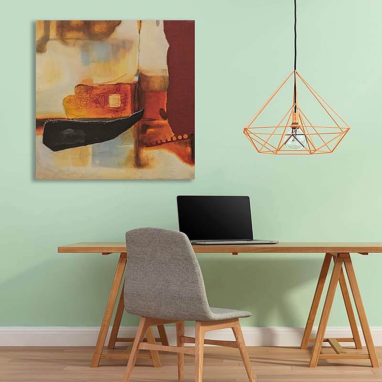 Tableau composition abstraite 2 - 100 x 100 cm - 5