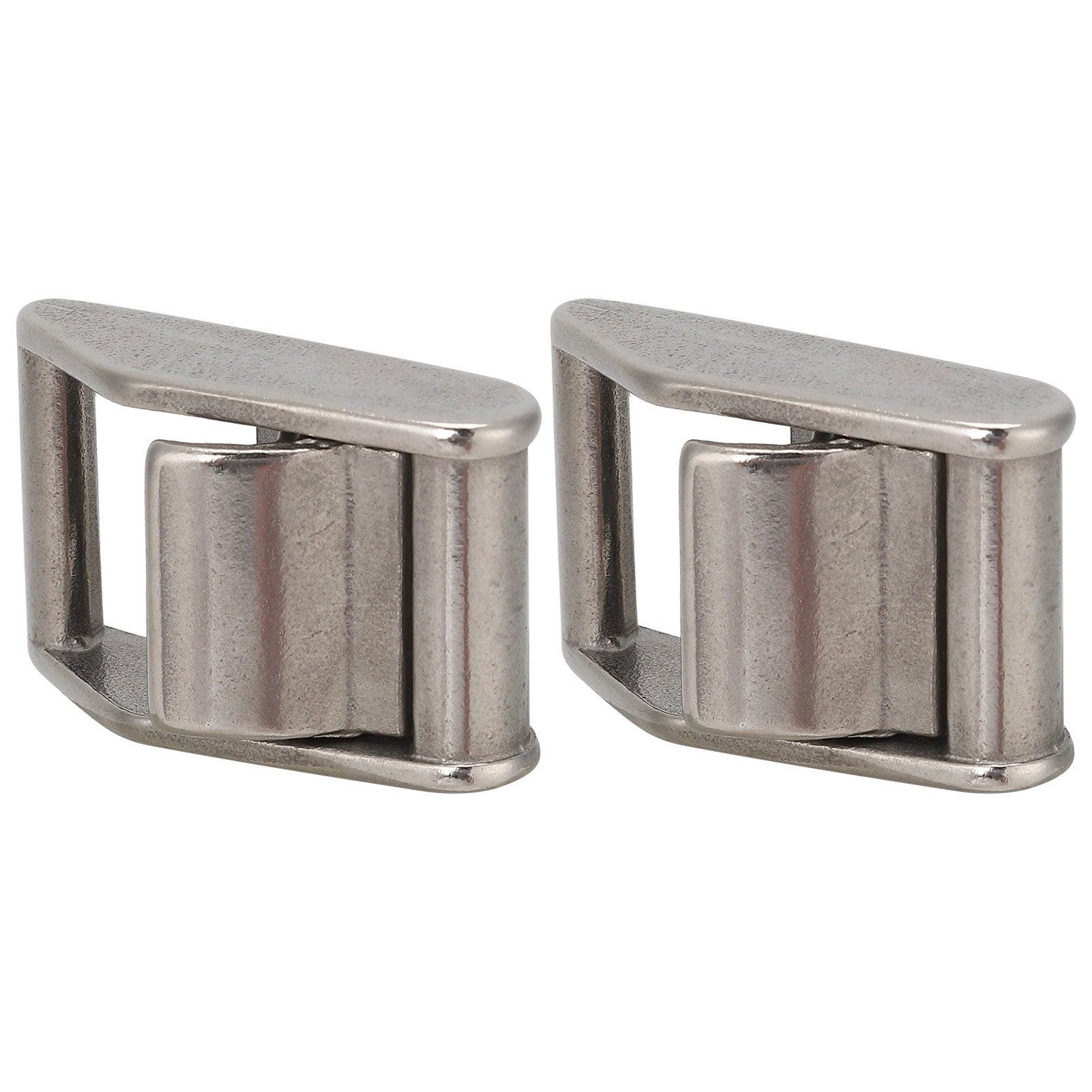 2 Fibbie Con Patta A Camma In Acciaio Inox 304 - Sgancio Rapido Per Cinghie 25mm, Accessori Marino - 5