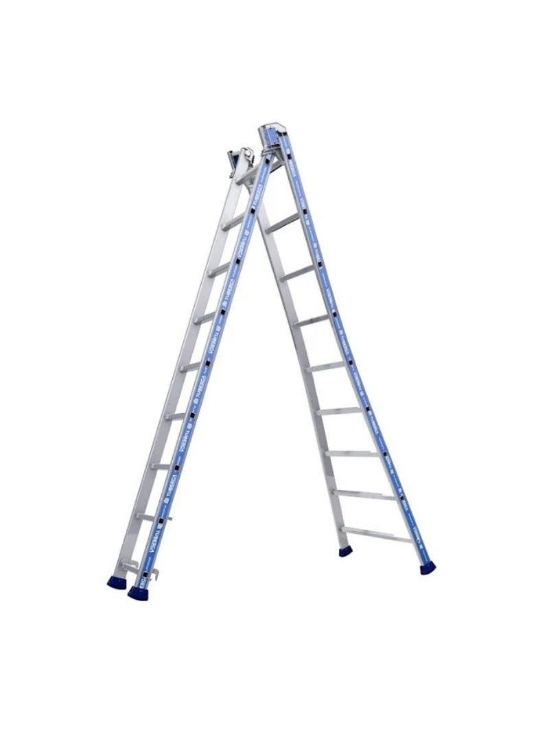 TUBESCA-Comabi - Échelle transformable aluminium 2 plans base évasée ...