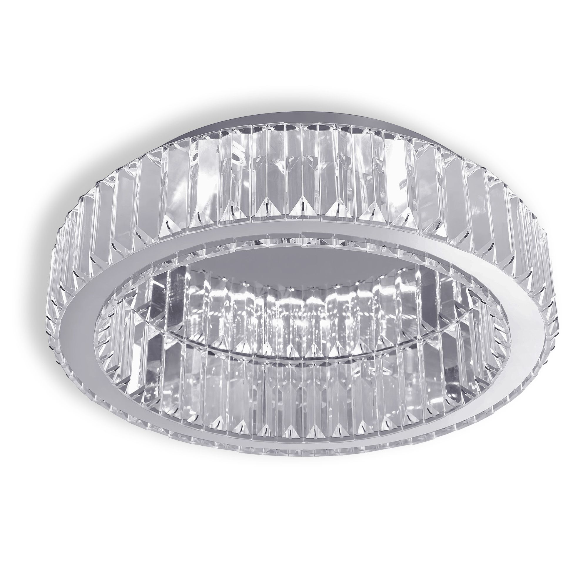 Lampa Sufitowa Kryształowa Toolight App1742-C 40Cm Chrom 40Cm