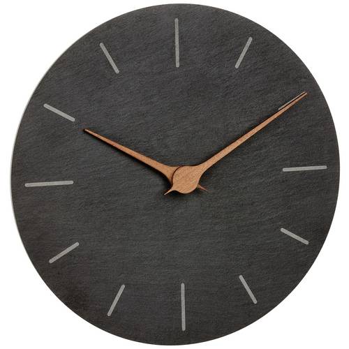 Horloge Murale Bois Naturel - 30 Cm - Chiffres 3D - Quartz