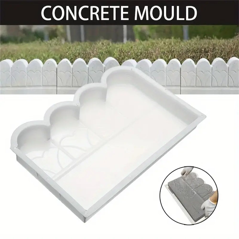 Moule pour clôture en béton, briques, outils de jardinage, convient pour terrasse, clôture de jardin, pavage, ciment - 4
