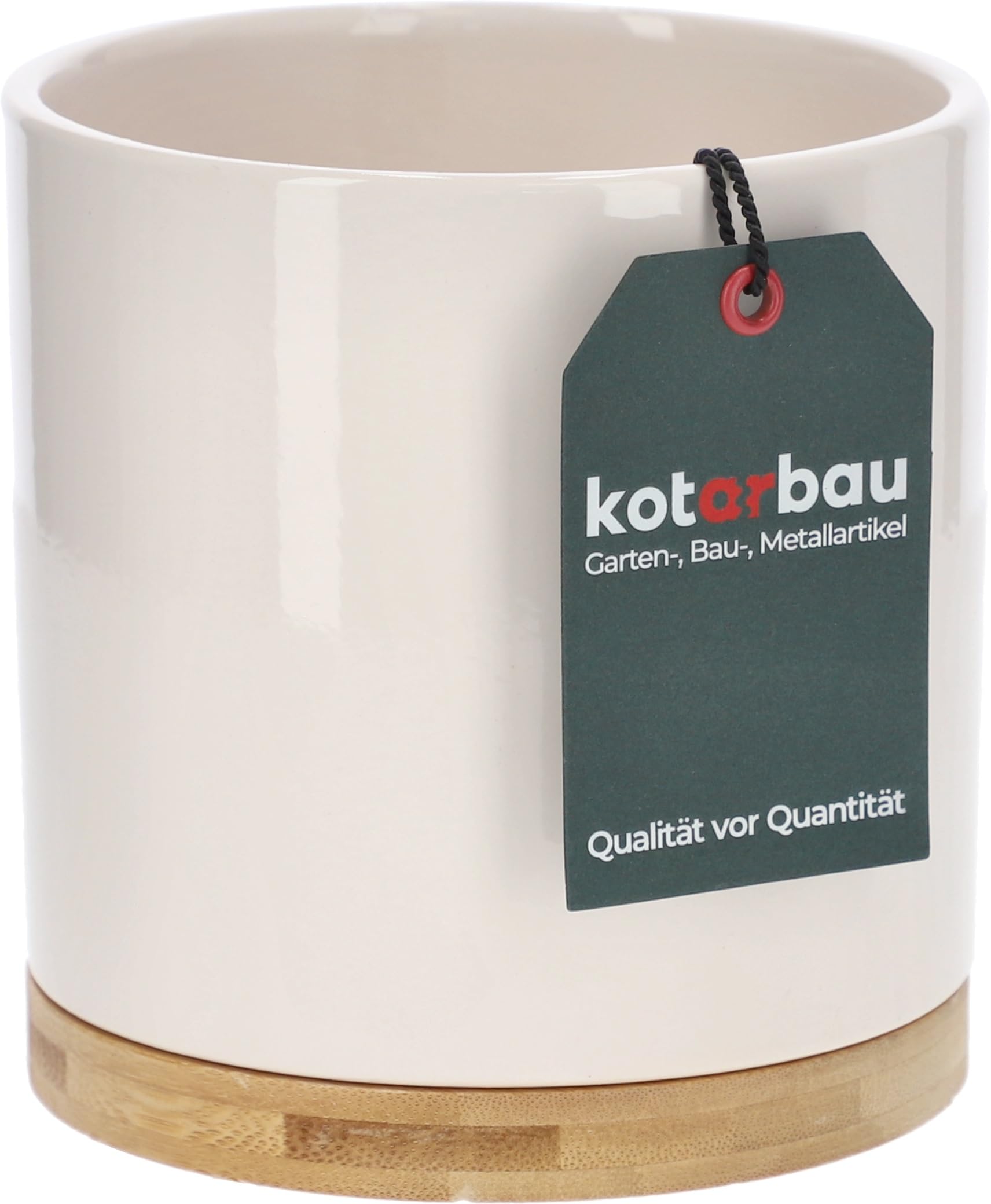 Donica doniczka osłonka ceramiczna z bambusem fi13 - KOTARBAU