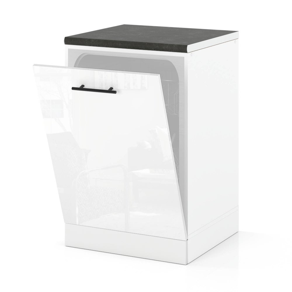 Front do zabudowy zmywarki 60cm szafka kuchenna spremium biały połysk