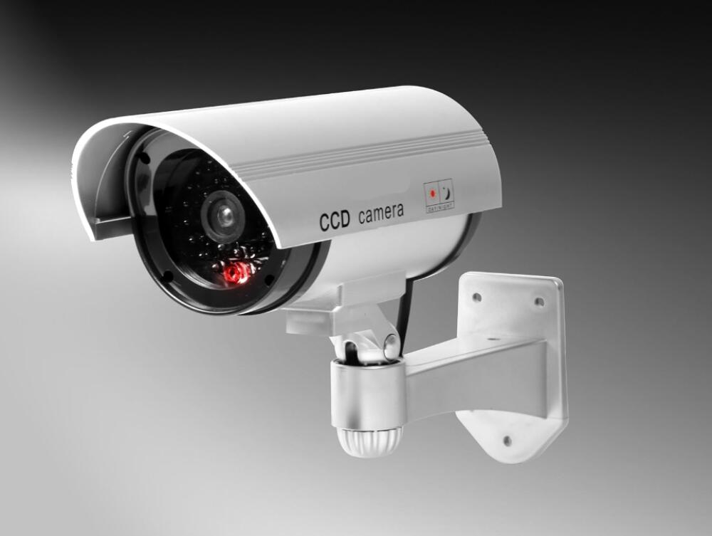 Caméra Pour Extérieur étanche Fausse Caméra De Sécurité - Avec LED Rouge Clignotante Et Détecteur De Mouvement, étanche, Intérieur/extérieur Caméra Factice Avec Led Caméra Pour Extérieur étanche Fausse Caméra De Sécurité - Avec LED Rouge Clignotante Et Détecteur De Mouvement, étanche, Intérieur/extérieur Caméra Factice Avec Led