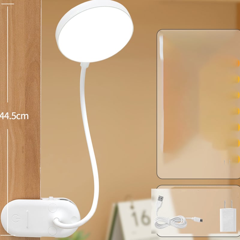 Bezprzewodowa lampka nocna, lampka do czytania z 3 temperaturami barw, lampa LED z akumulatorem 3200 mAh, bezprzewodowa lampka biurkowa 360°