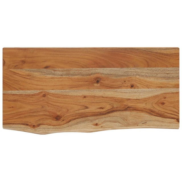 Estante pared | Estantería pared | Estante flotante rectangular madera acacia borde vivo 40x20x2,5 cm CFW36625