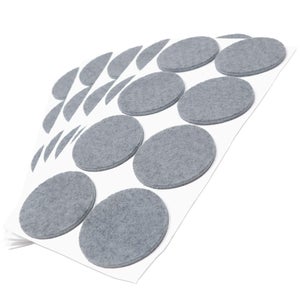 108 Feltrini Autoadesivi Bianchi Ø10mm - Piedini Mobili Ultrasottili 1.5mm Spessore - Foto 3
