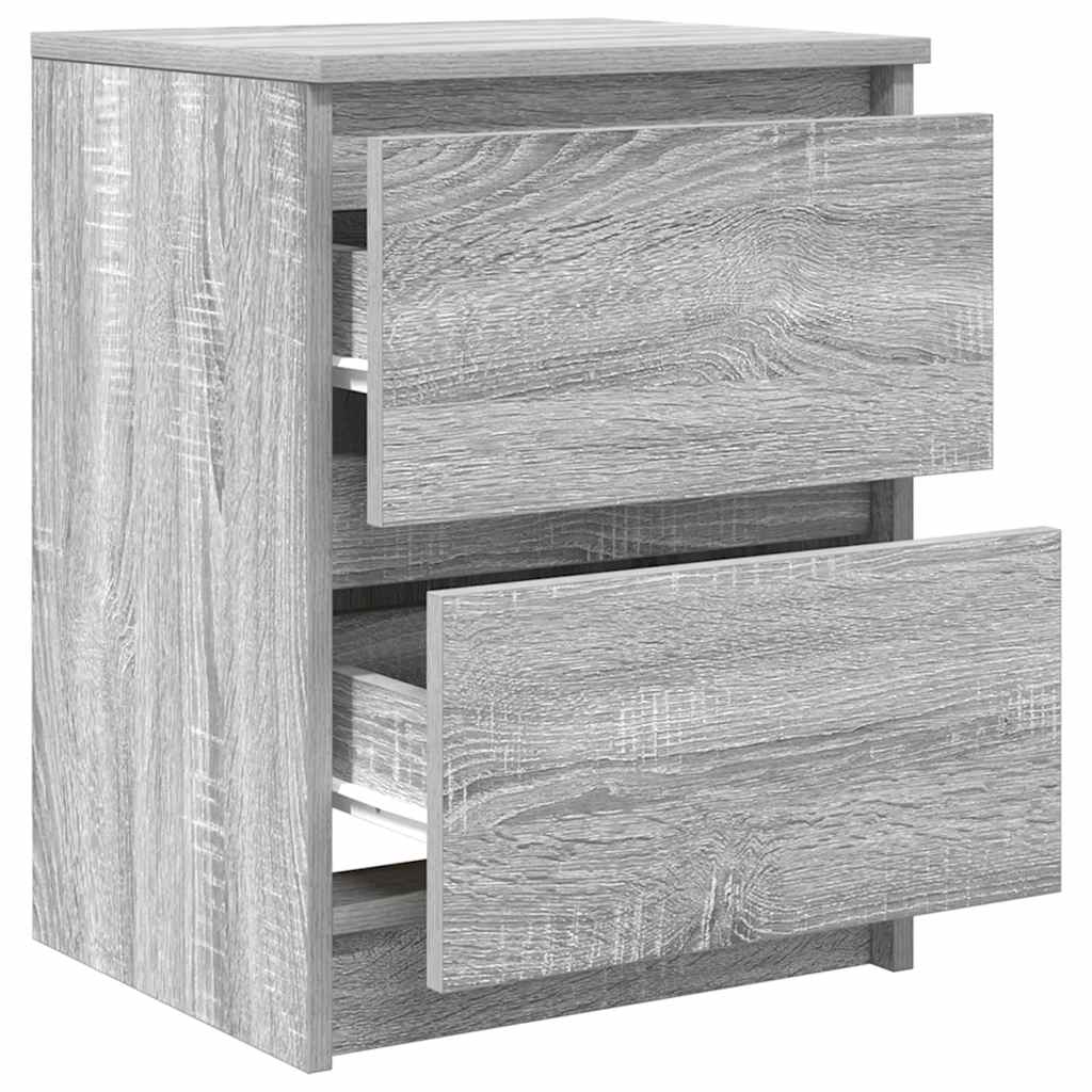 Meuble TV sonoma gris 40x35x54 cm bois d'ingénierie - 5