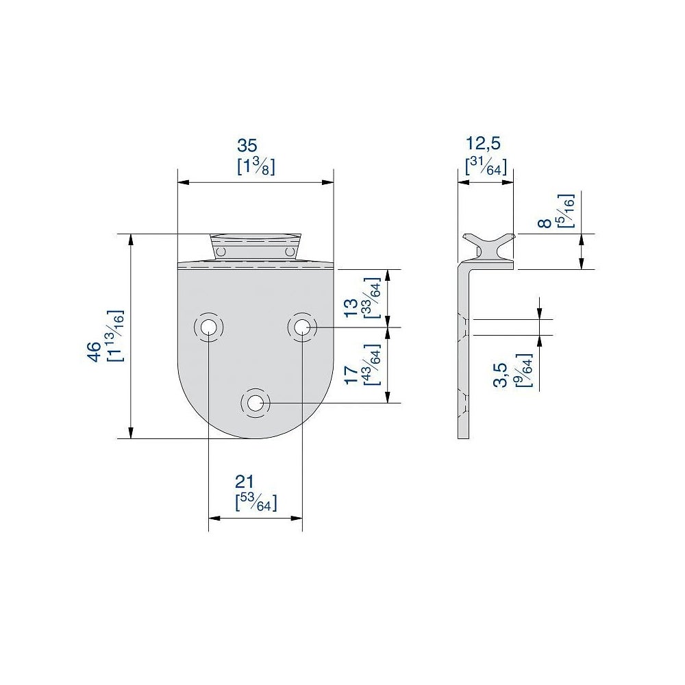 Système coulissant SLID'UP 1900 pour 2 portes de placard - rail 1,5 m aluminium - 6 kg - 6