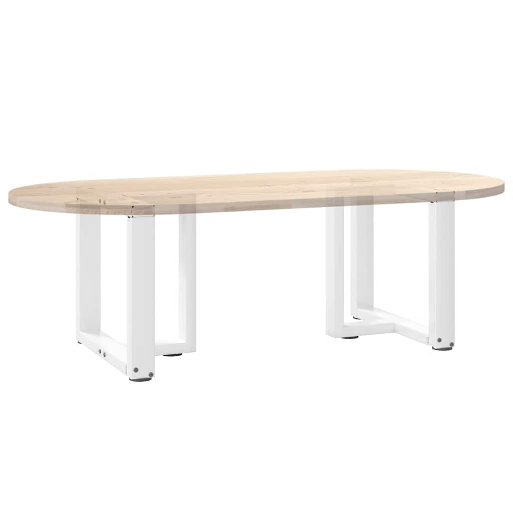 Pernas de mesa de centro em forma de T?2 peças de aço branco - COMFORTXL - 8