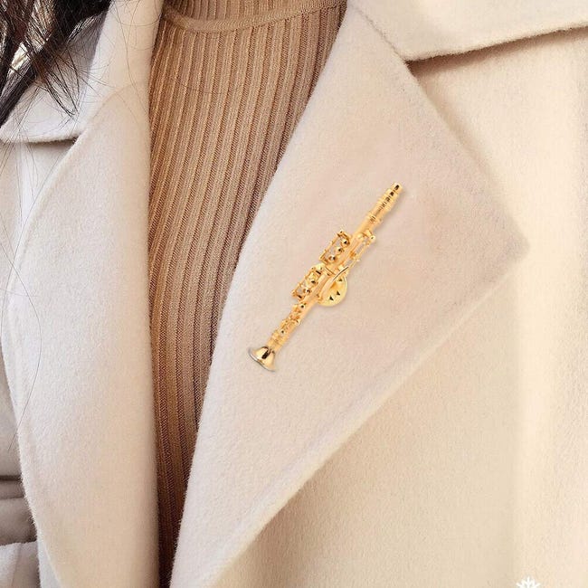 Spilla Clarinetto In Miniatura LEMCC - Con Custodia Velluto, Regalo Per Musicisti - Foto 11