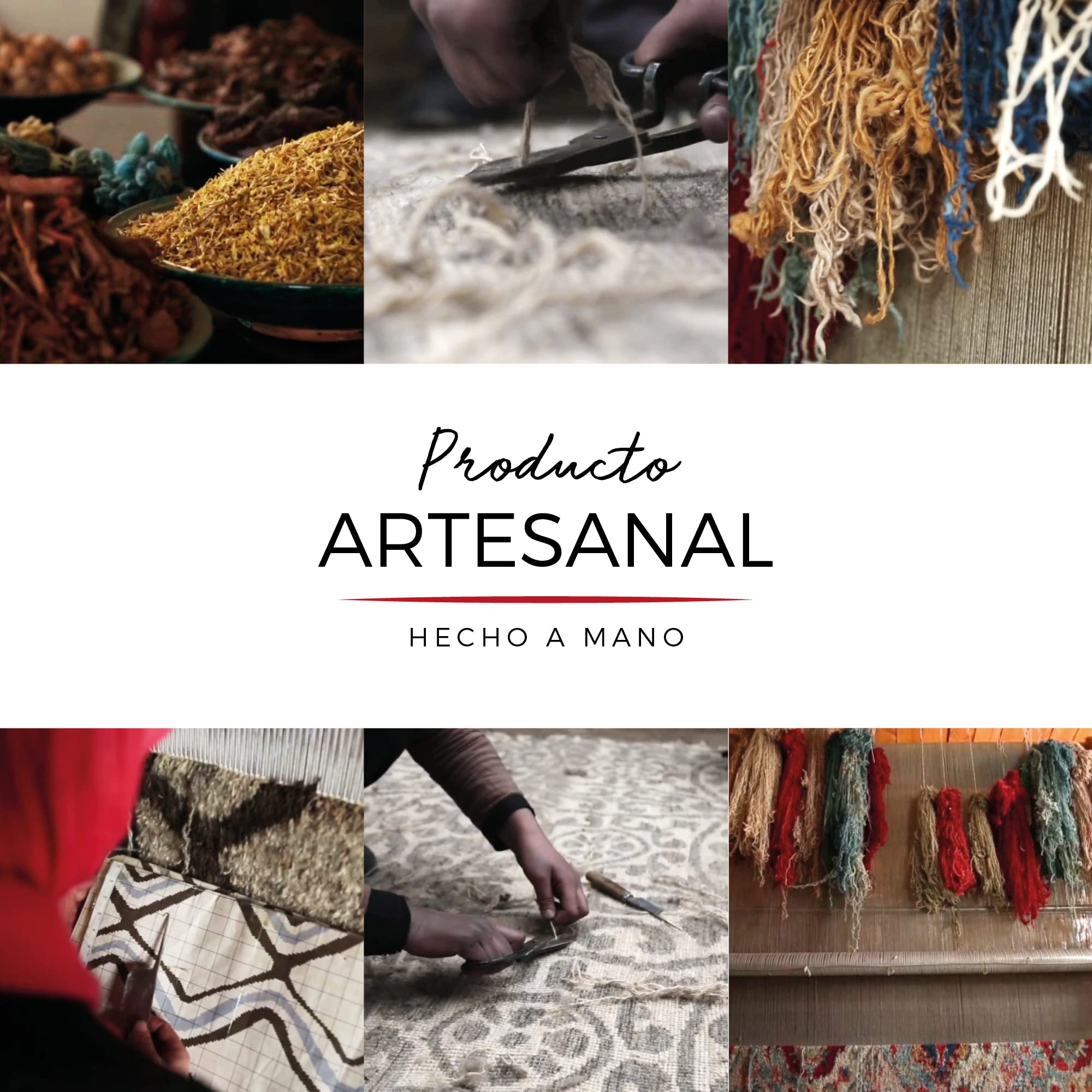 Tappeto rotondo ALHAMBRA in juta naturale 200x200 cm - Tappeto per soggiorno, camera da letto e soggiorno - 2